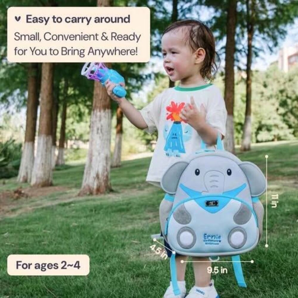 BabbleRoo Ernie the Elephant Kids / Toddler Backpack - NEW - Picture 5 of 10